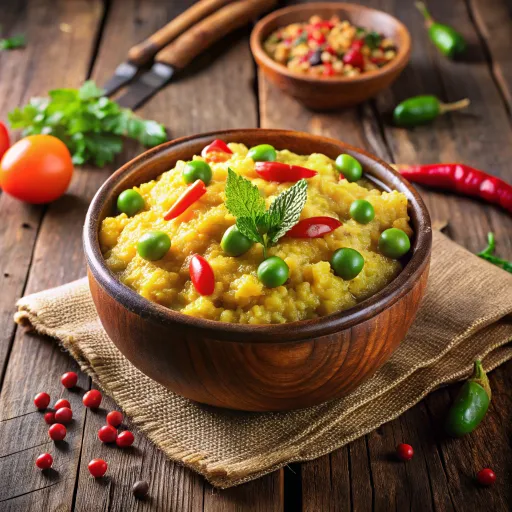 बाजरे की खिचड़ी विद सिमला मिर्च और मटर