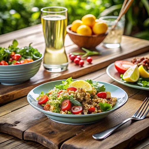 मसालेदार अखरोट क्विनोआ सलाद